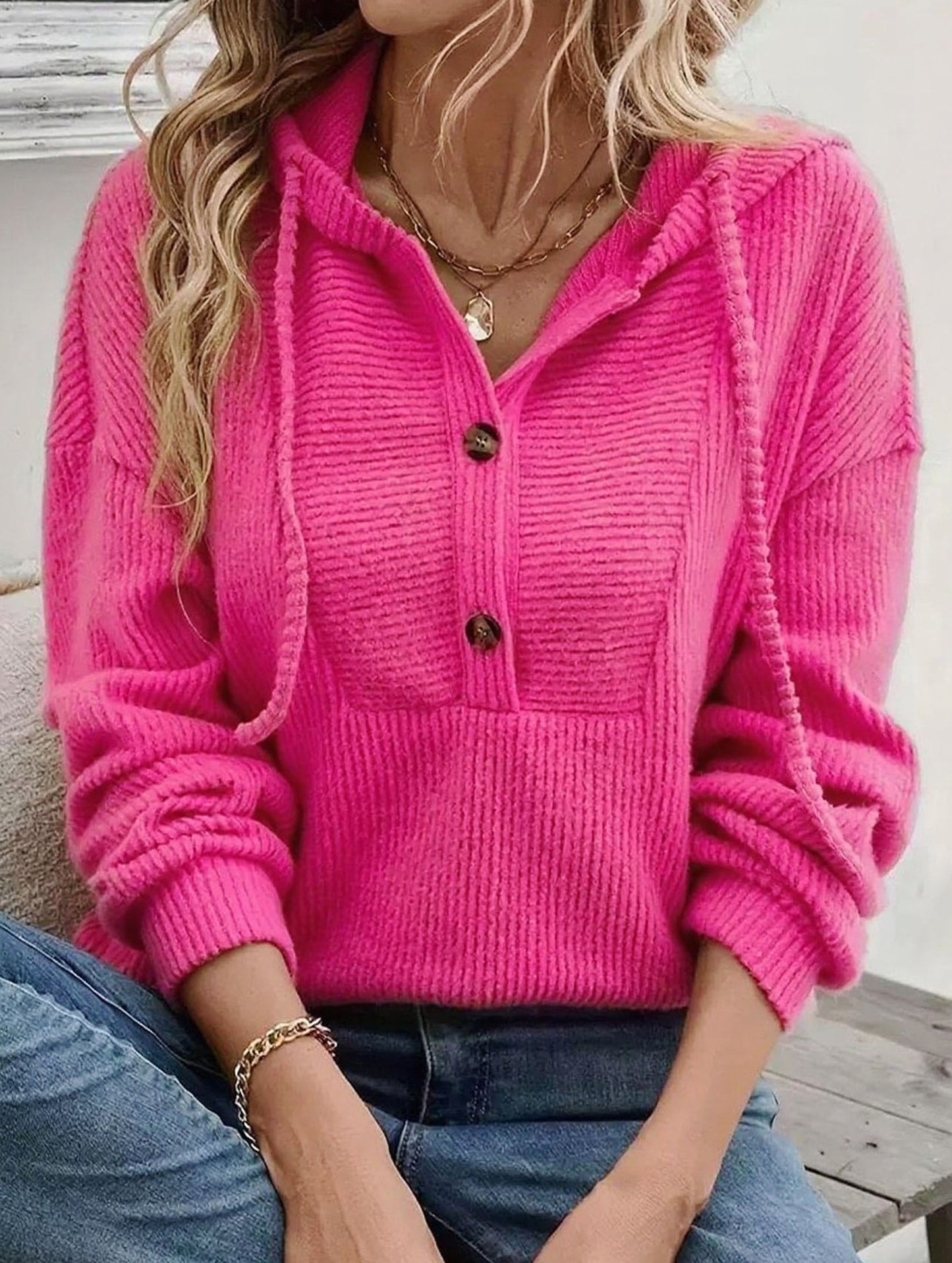 Autumn and winter hooded long-sleeved sweatshirt