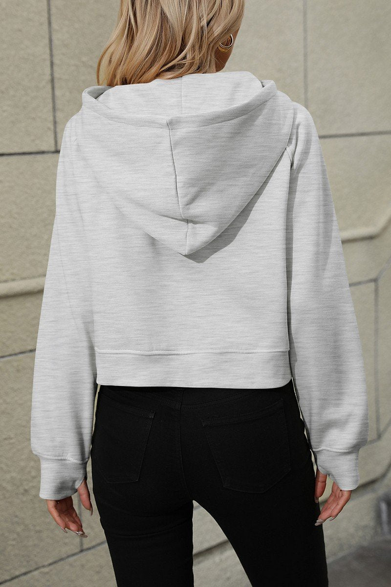 WOMEN ZIP UP NECK LONG SLEEVE PULLOVER T SHIRT