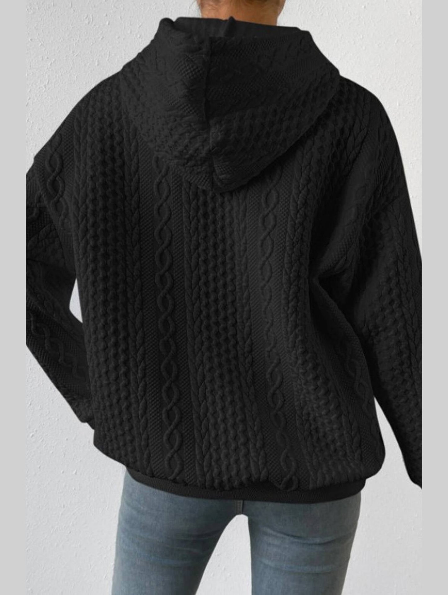 WOMEN'S HOODIE SWEATSHIRT PULLOVER TEXTURED VINTAGE FASHION BASIC DRAWSTRING COLOR STREET CASUAL HOODIE LONG SLEEVE TOP MICRO-ELASTIC