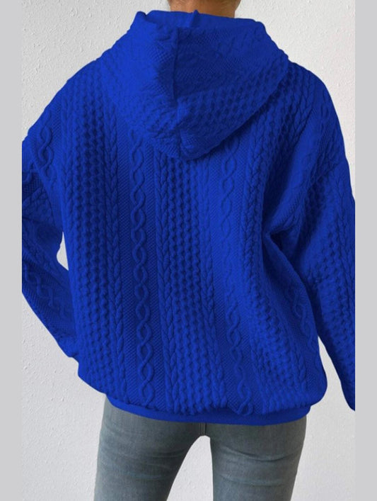 WOMEN'S HOODIE SWEATSHIRT PULLOVER TEXTURED VINTAGE FASHION BASIC DRAWSTRING COLOR STREET CASUAL HOODIE LONG SLEEVE TOP MICRO-ELASTIC