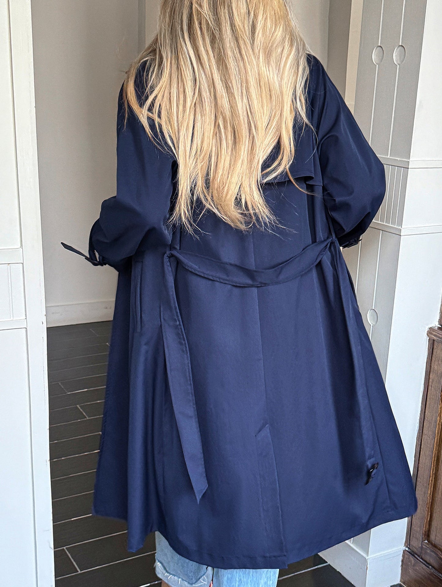 Popular solid color long-sleeved jacket