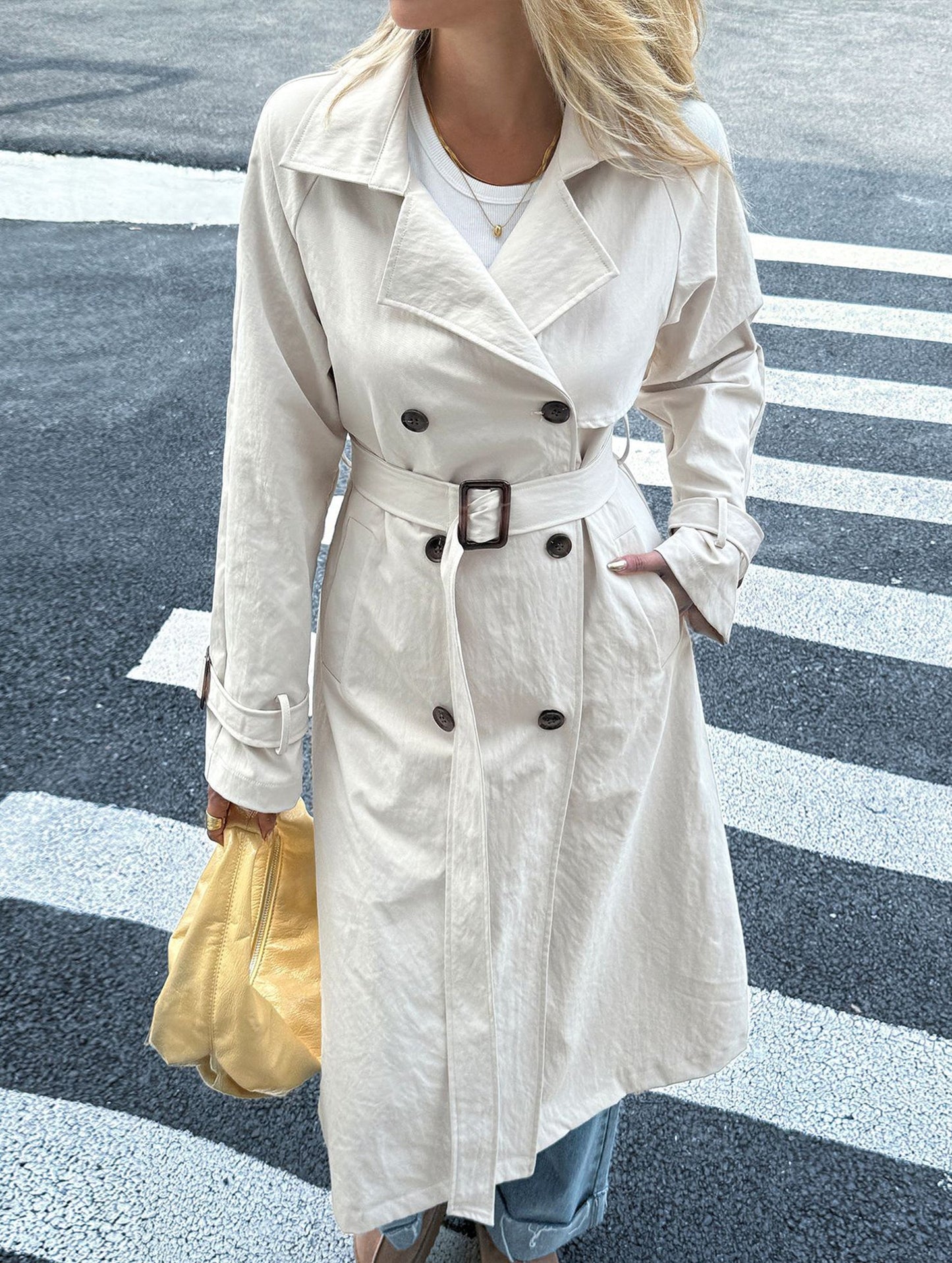 Popular solid color long-sleeved jacket