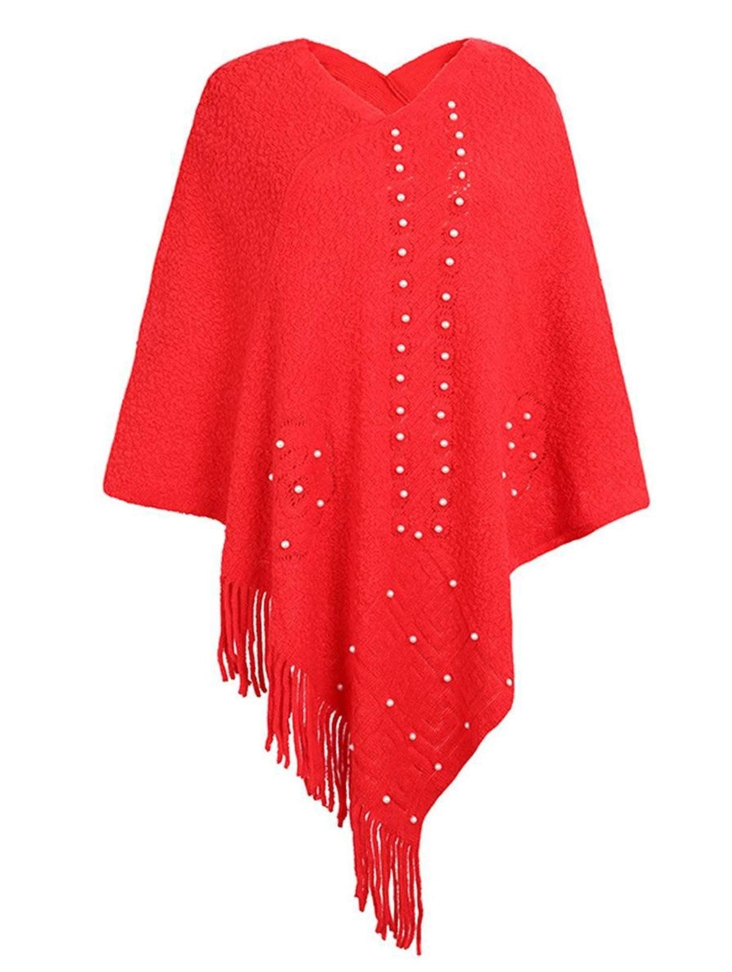 TASSEL SWEATER WOMEN SHAWL - Doublju