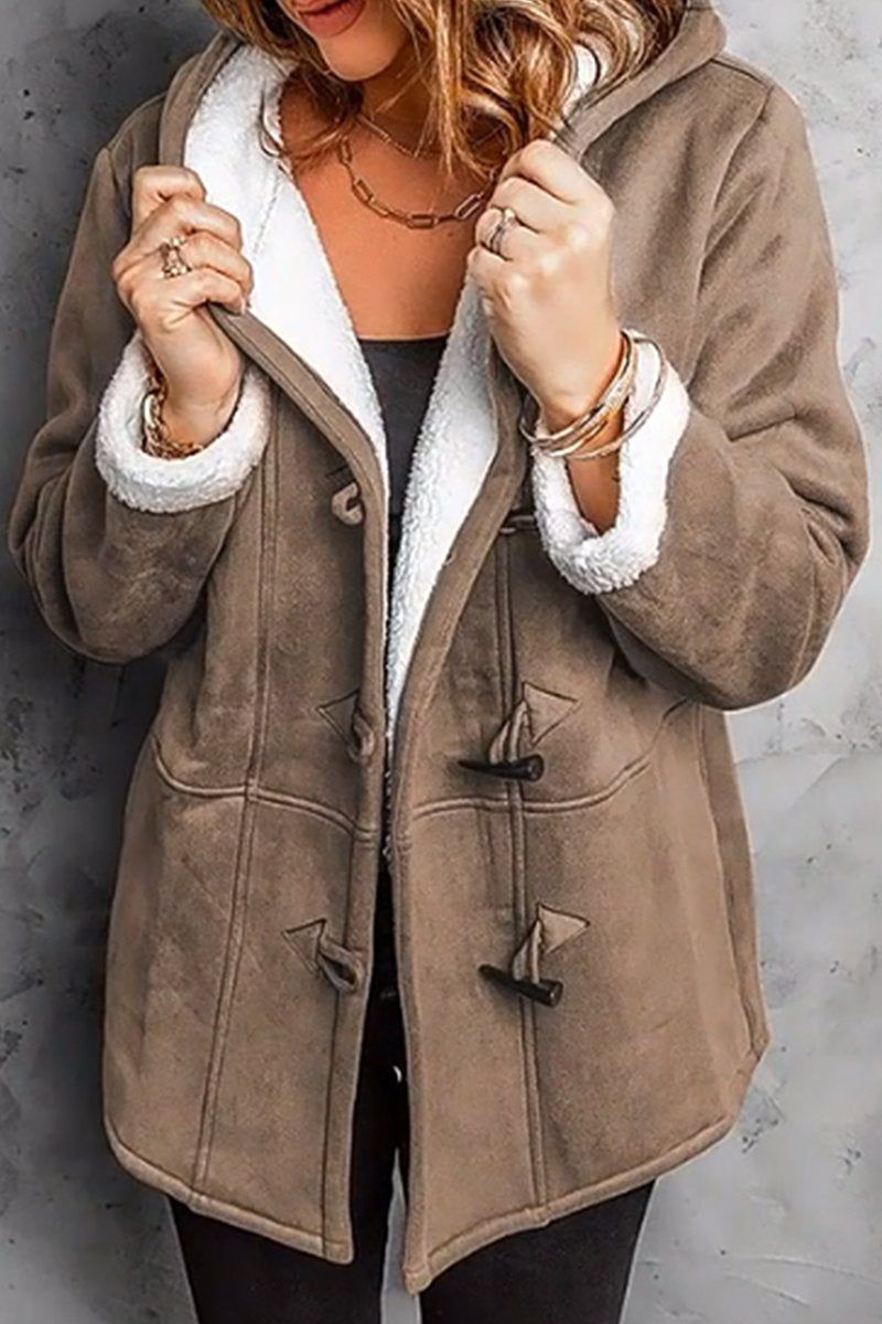 WOMEN PLUSH INNER WINDBREAKER WARM JACKET