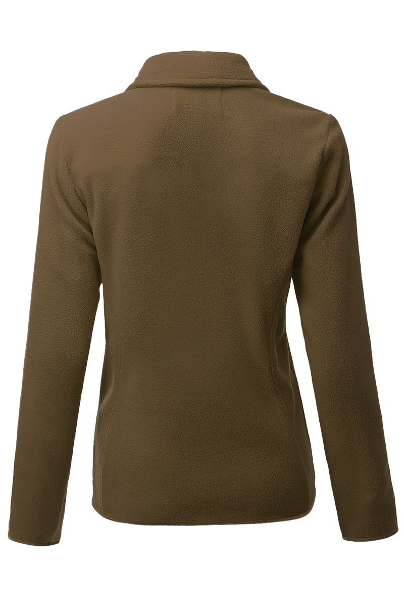 WOMEN'S FULL ZIP UP FLEECE JACKET WITH POCKETS