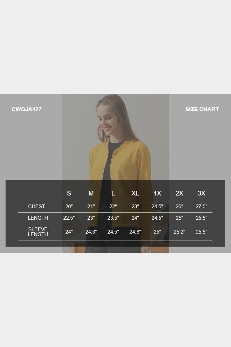 ZIP UP BOMER JACKET WITH SIDE POCKETS - Doublju