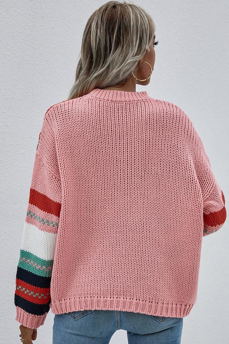 ROUND NECK KNIT - Doublju