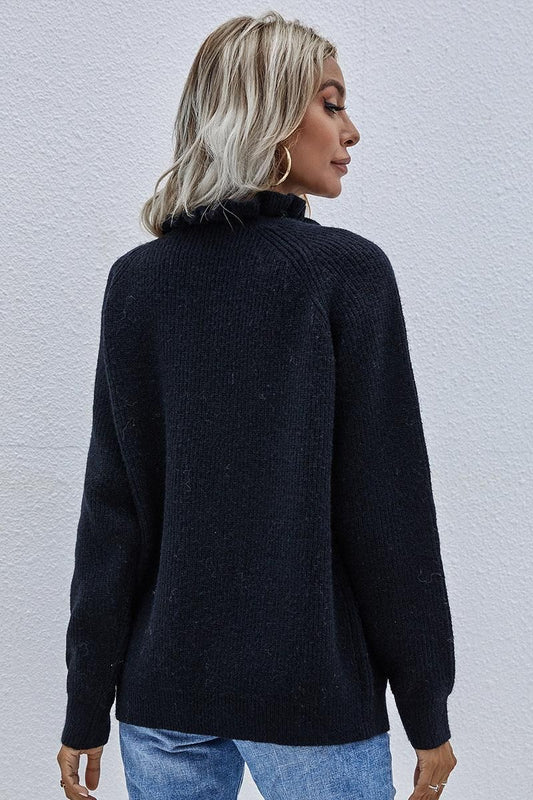 CASUAL KNIT SWEATER - Doublju