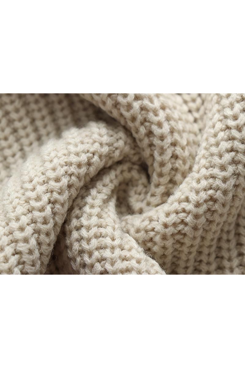 BUTTON DOWN KNITTED SWEAT SHIRTS - Doublju