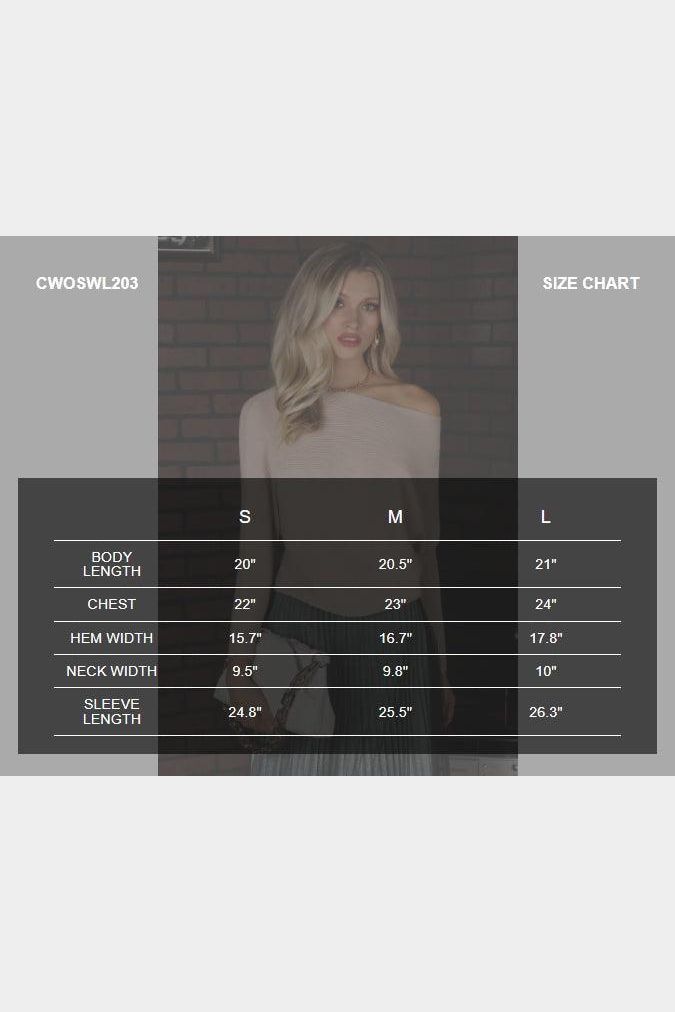 SOFT ONE SIDE OFF SHOULDER SWEATER RIB TOP - Doublju