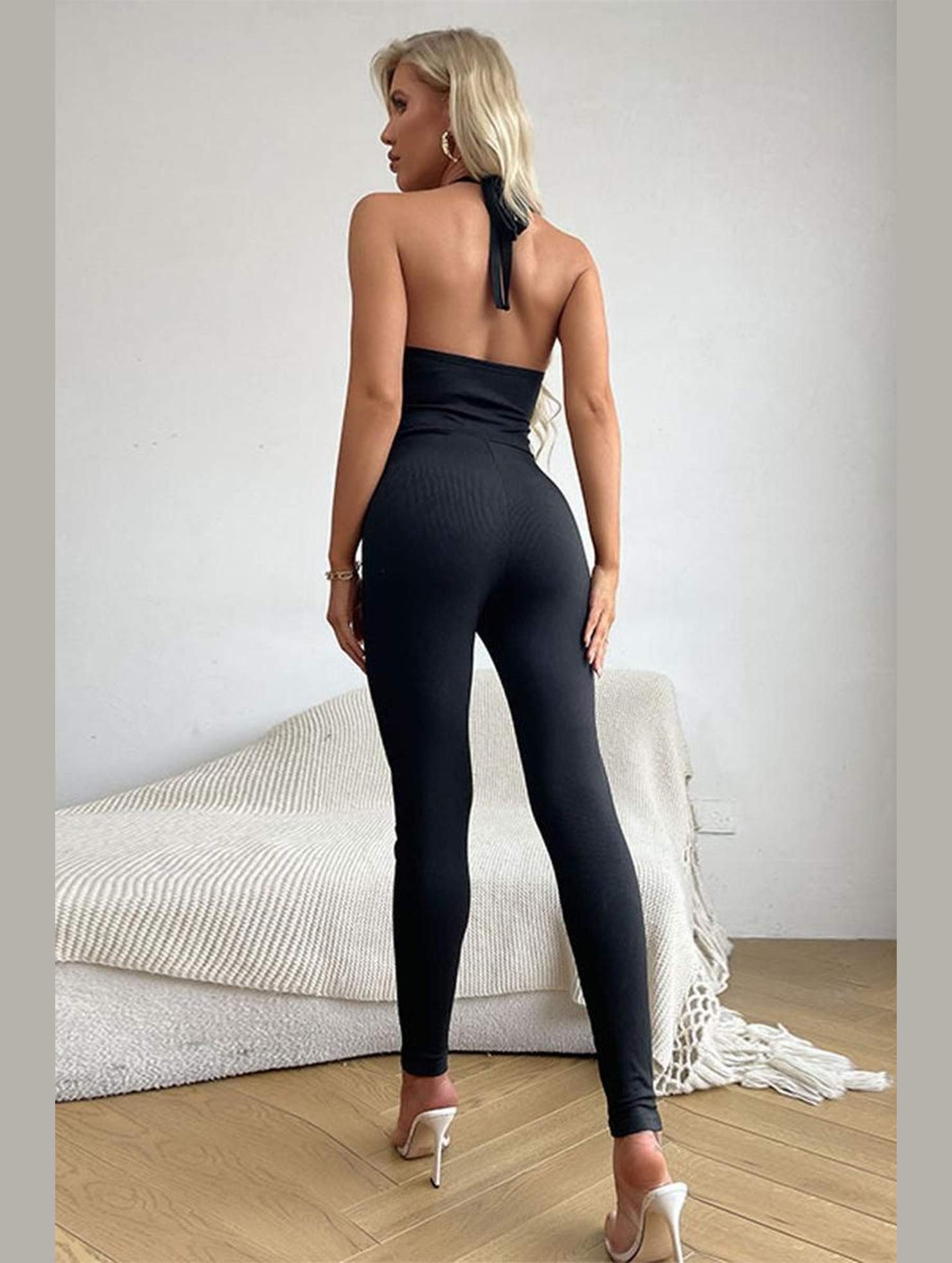 SUSPENDER JUMPSUIT - Doublju