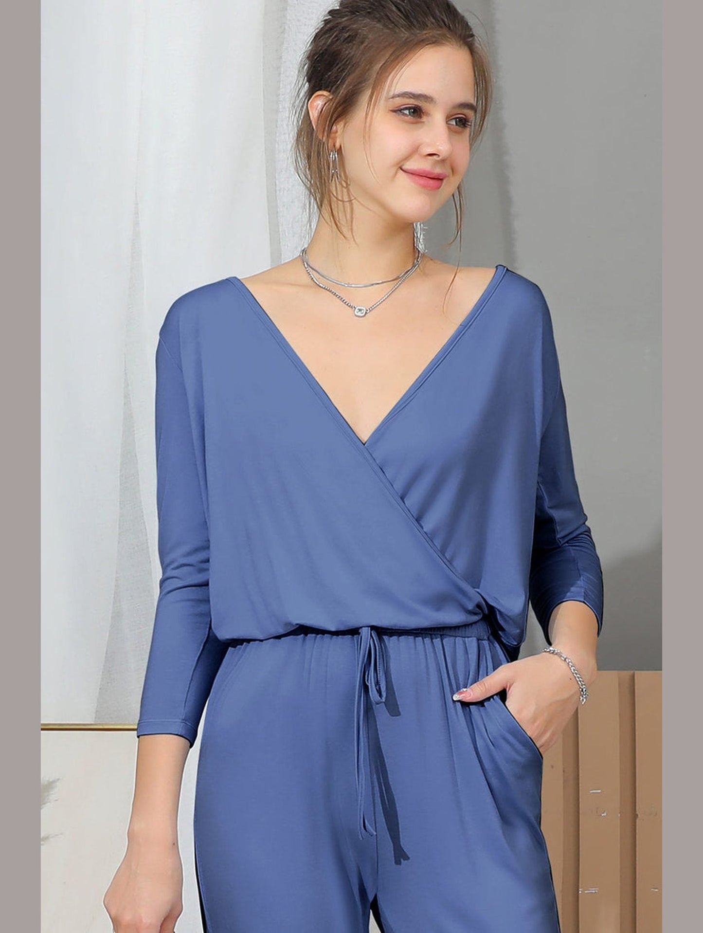 WOMEN'S SLEEVELESS RACERBACK LACE CAPRI PAJAMA 2 PCS SET