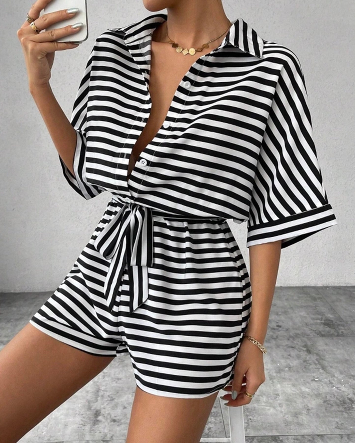 Ruffle V-Neck Sleeveless Belted Jumpsuit ??Elegant Solid Color Women's Jumpsuit