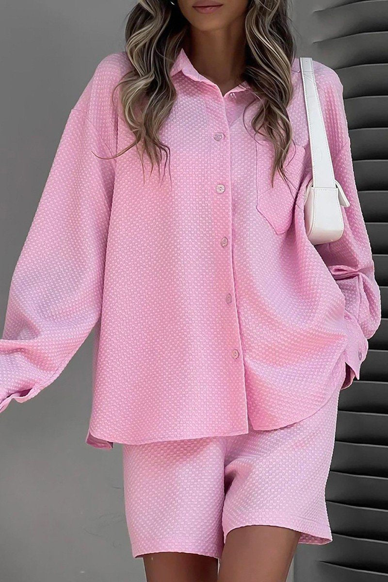 WOMEN OVERSIZED COZY TANK SHIRTS AND SHORTS SET