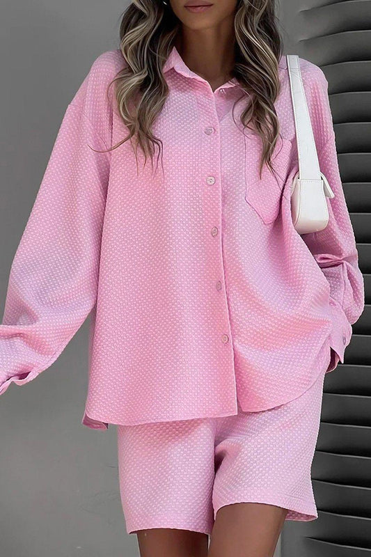 WOMEN OVERSIZED COZY TANK SHIRTS AND SHORTS SET