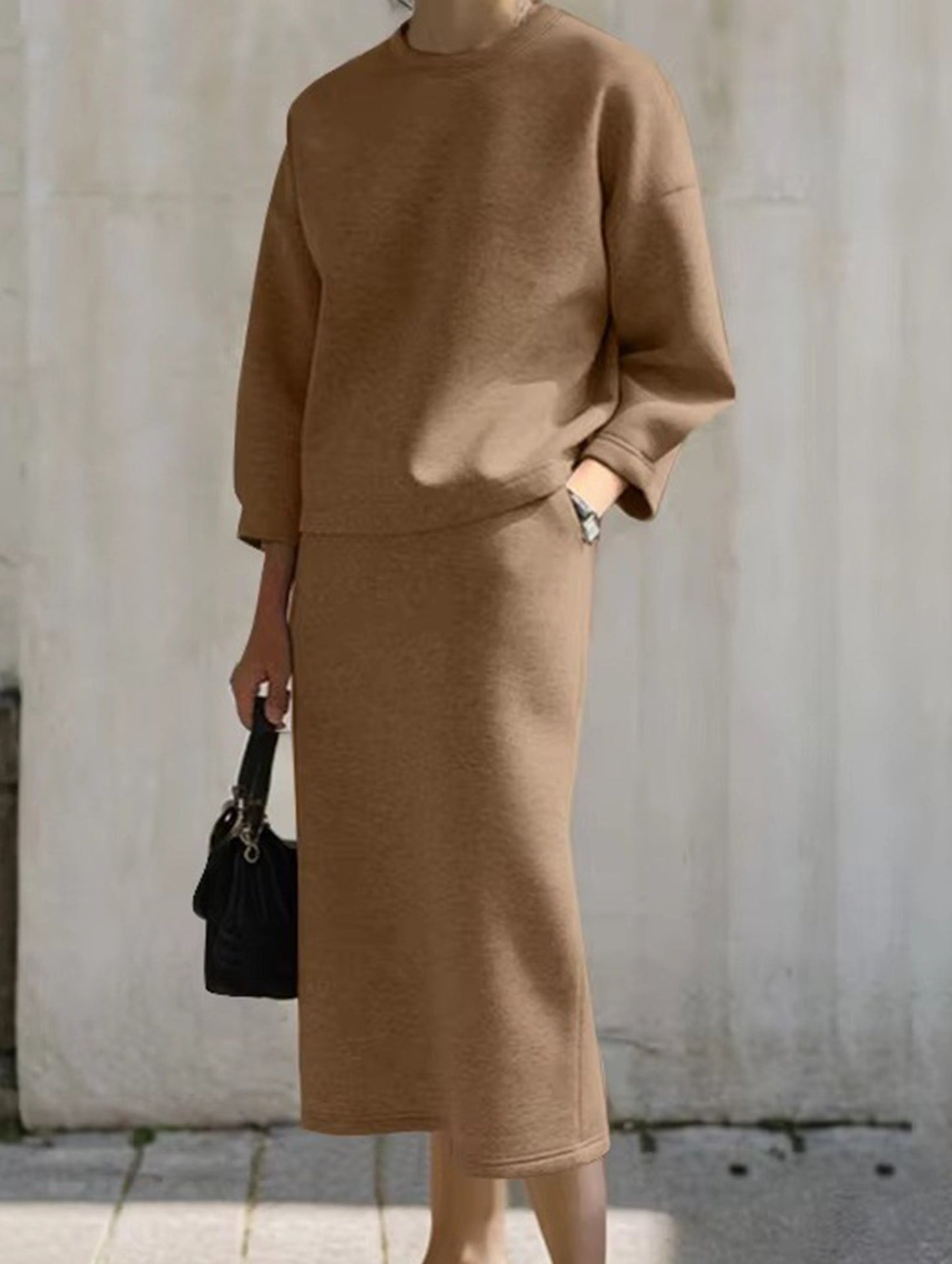 Casual loose skirt suit