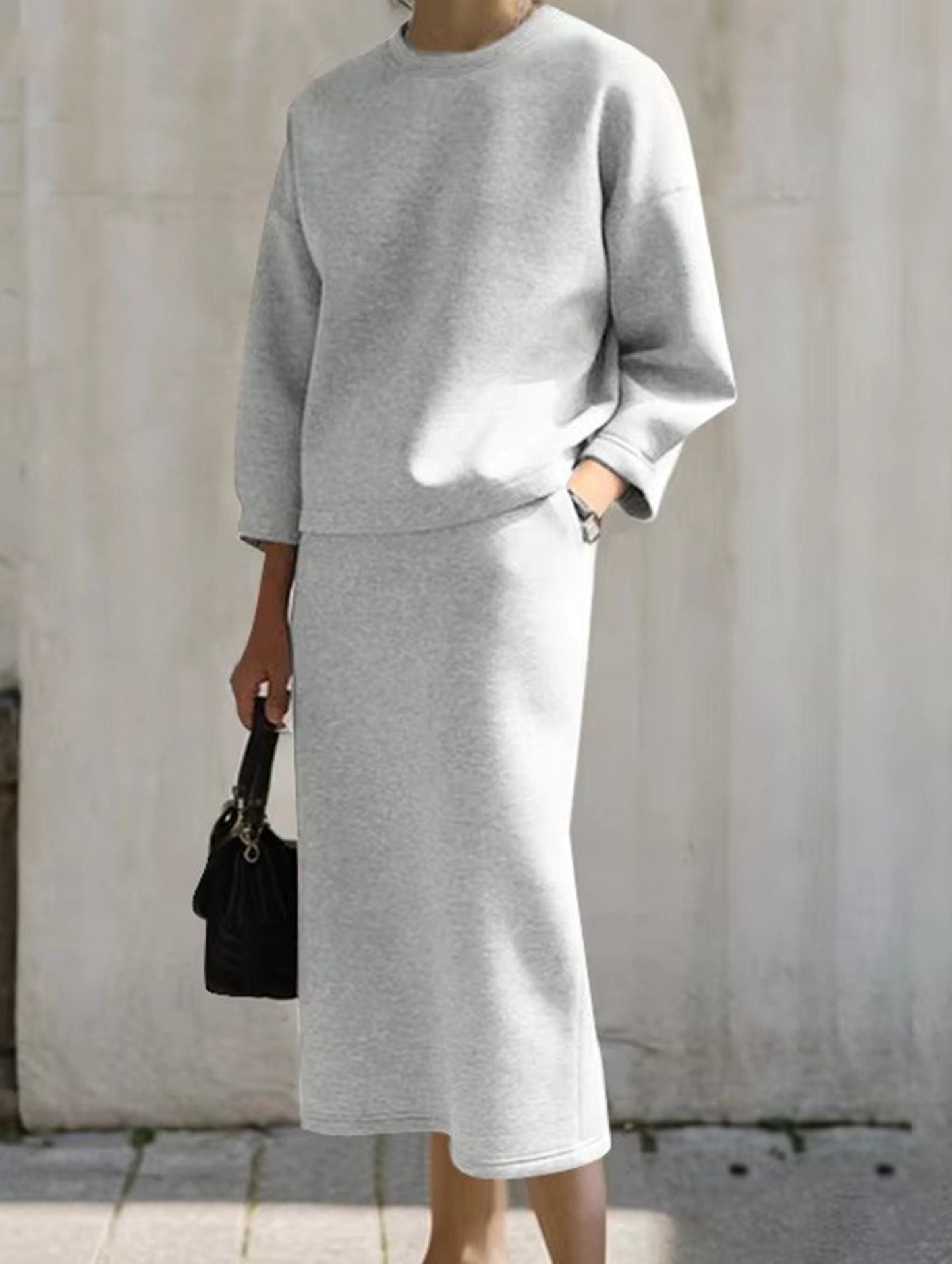 Casual loose skirt suit