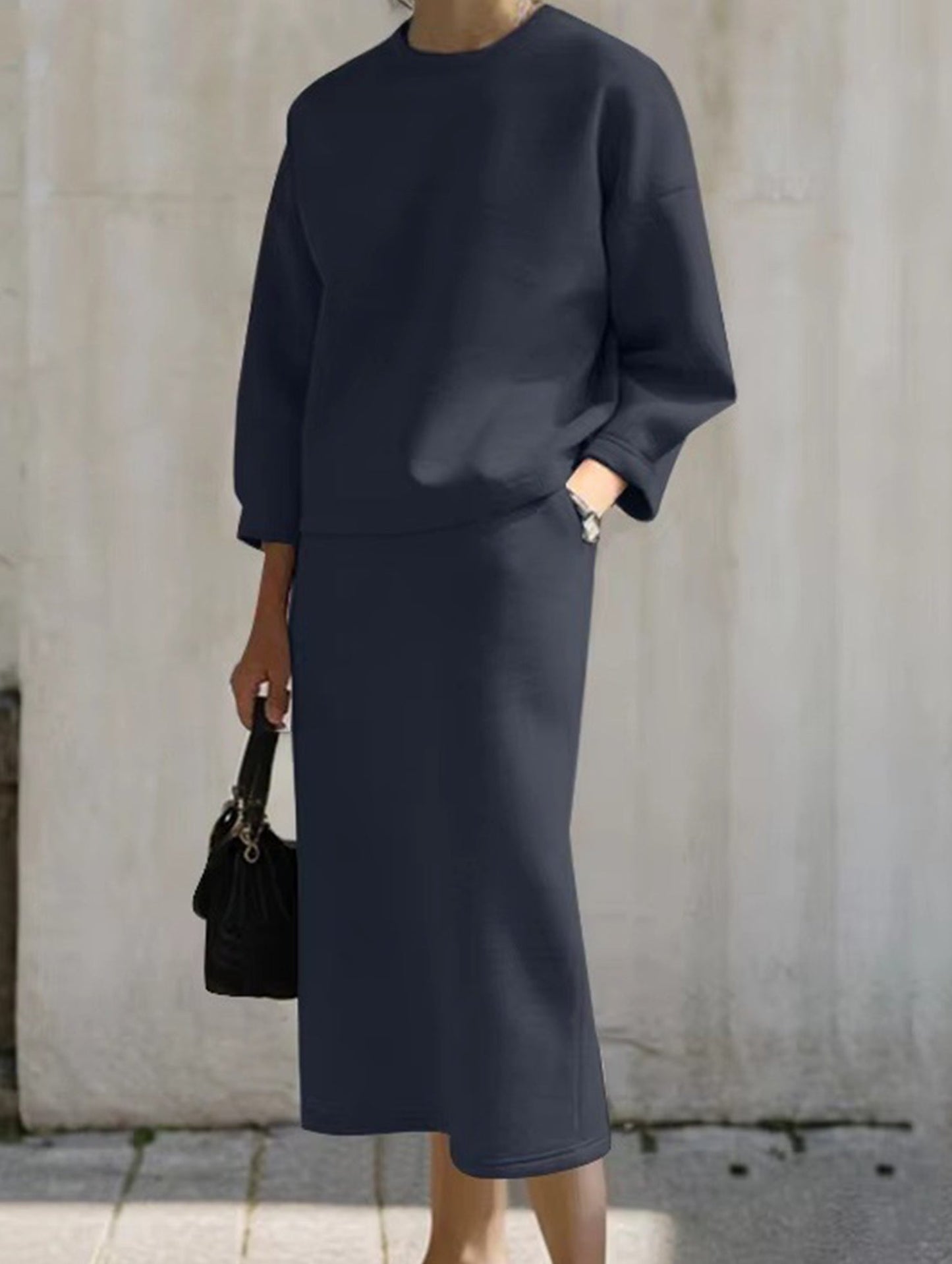 Casual loose skirt suit