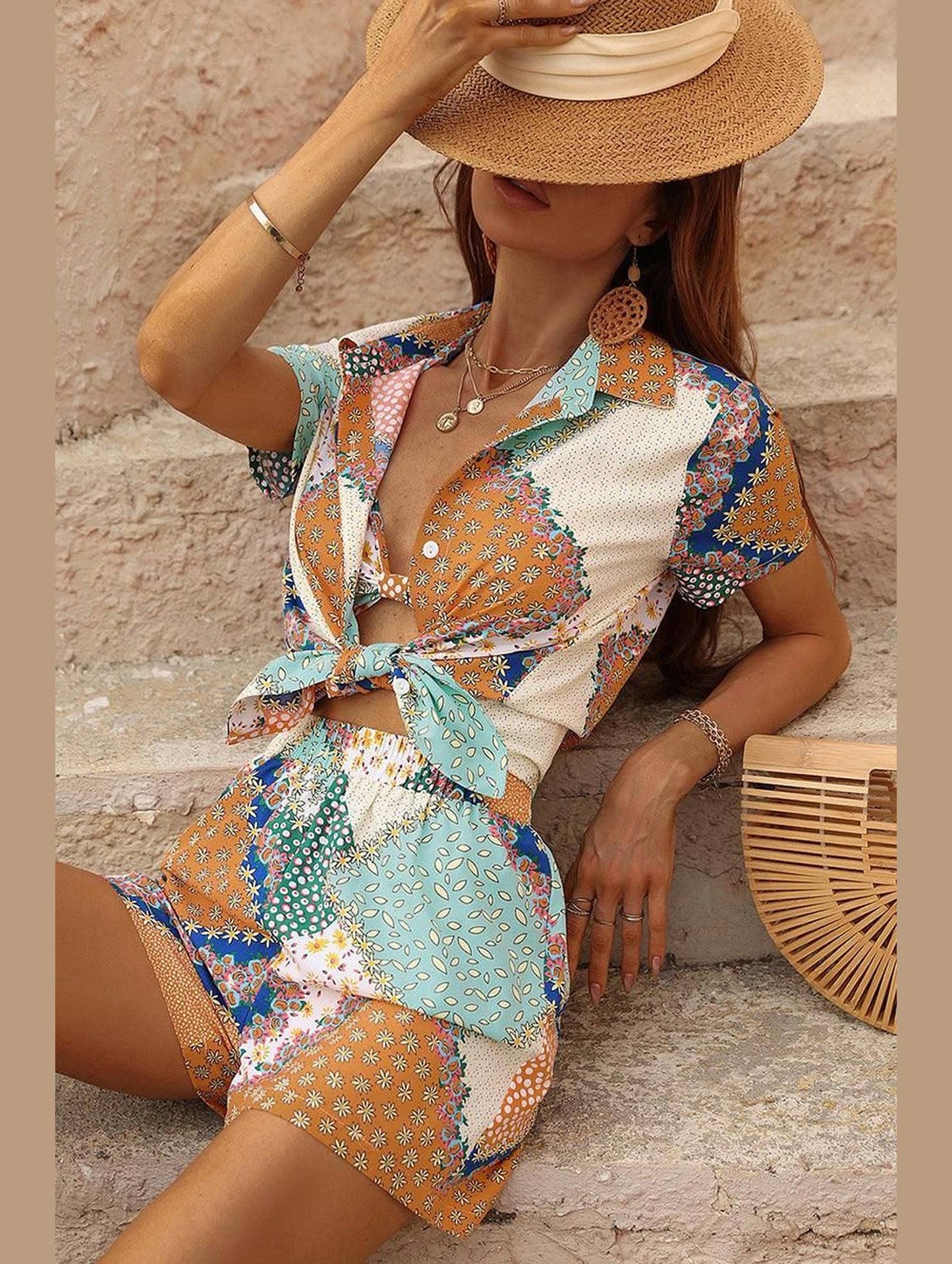 HAWAIIAN STYLE SHIRT 3 PIECES SET - Doublju