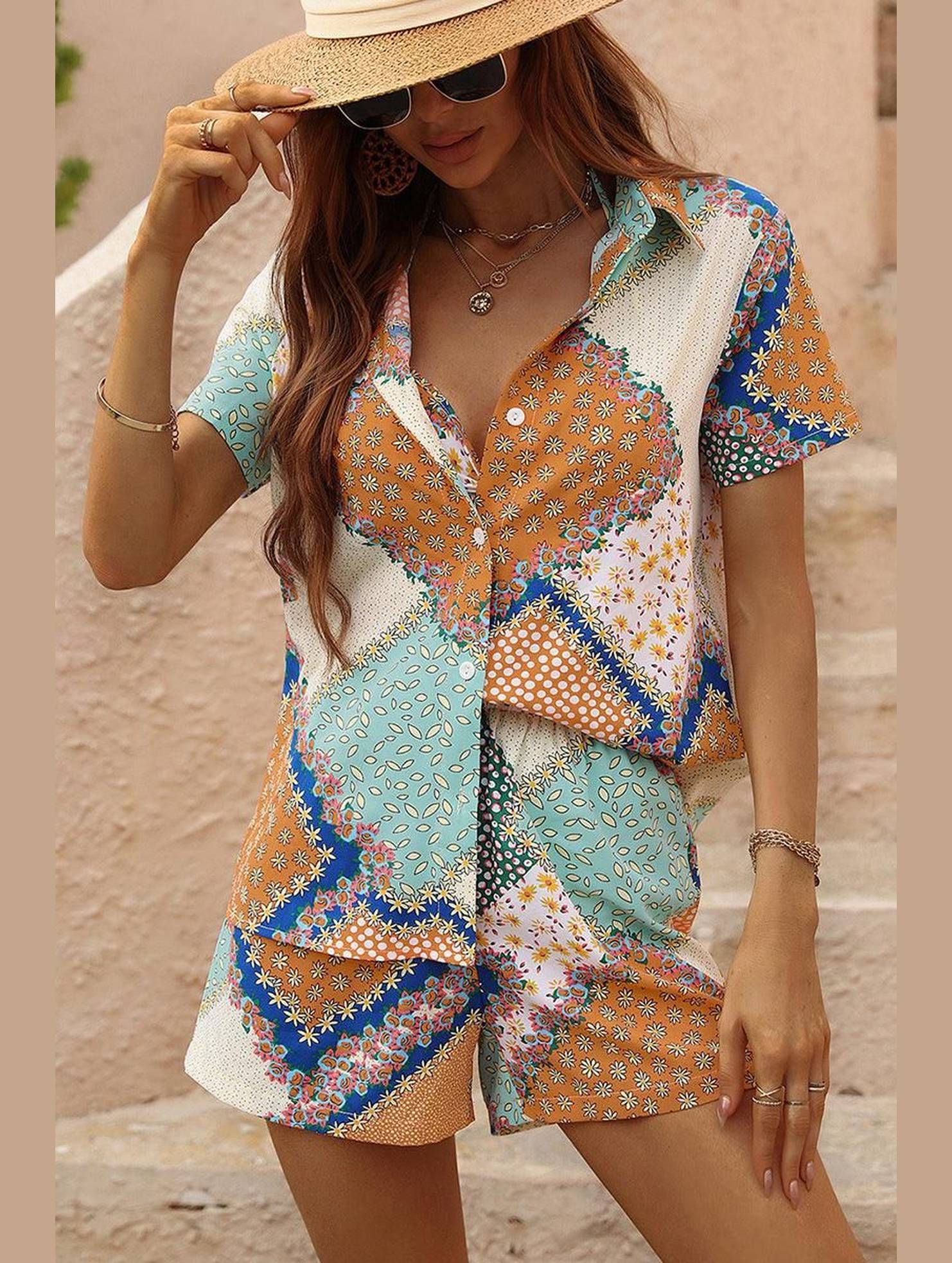 HAWAIIAN STYLE SHIRT 3 PIECES SET - Doublju