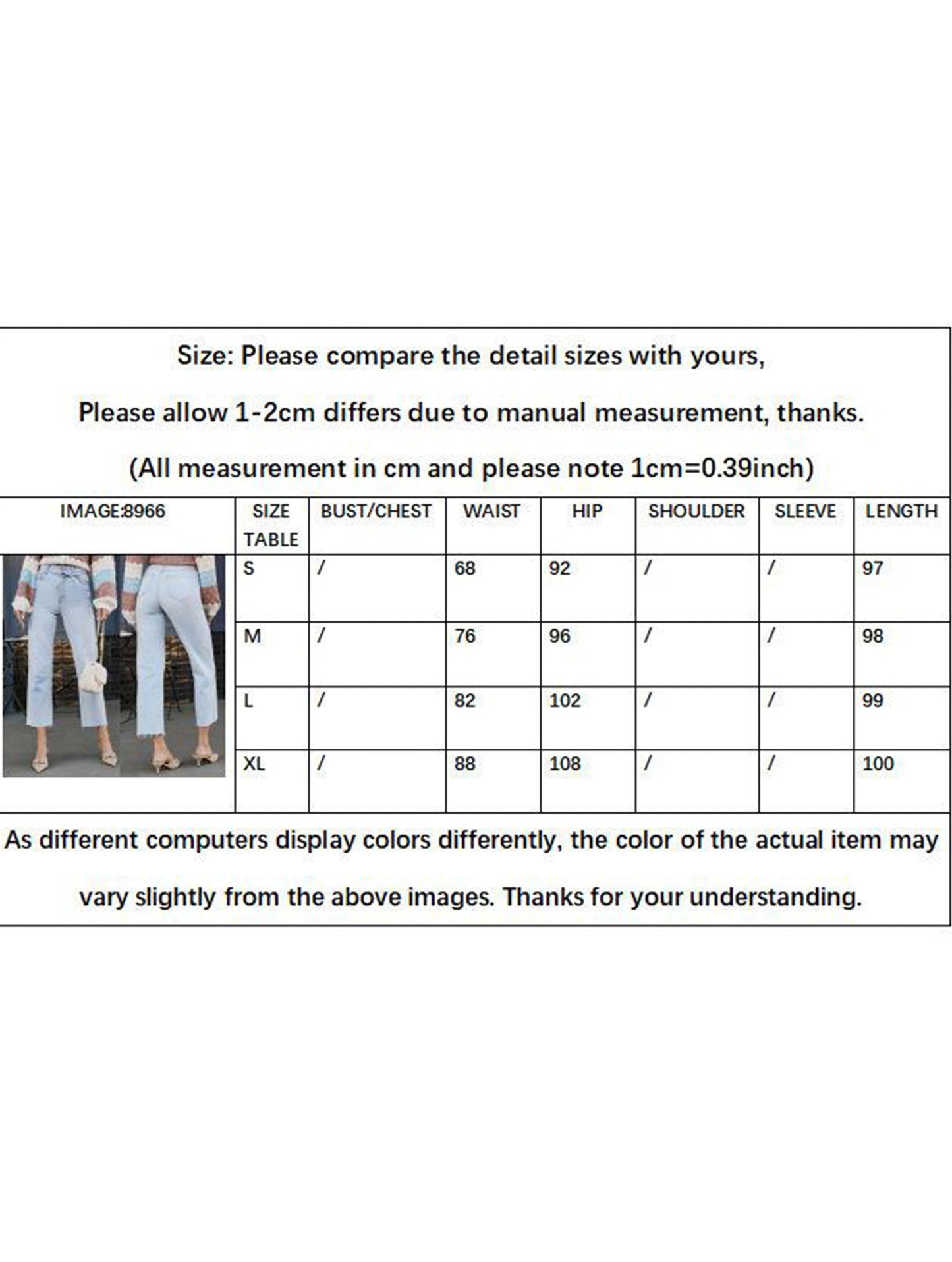 Casual high-waisted washed straight-leg jeans