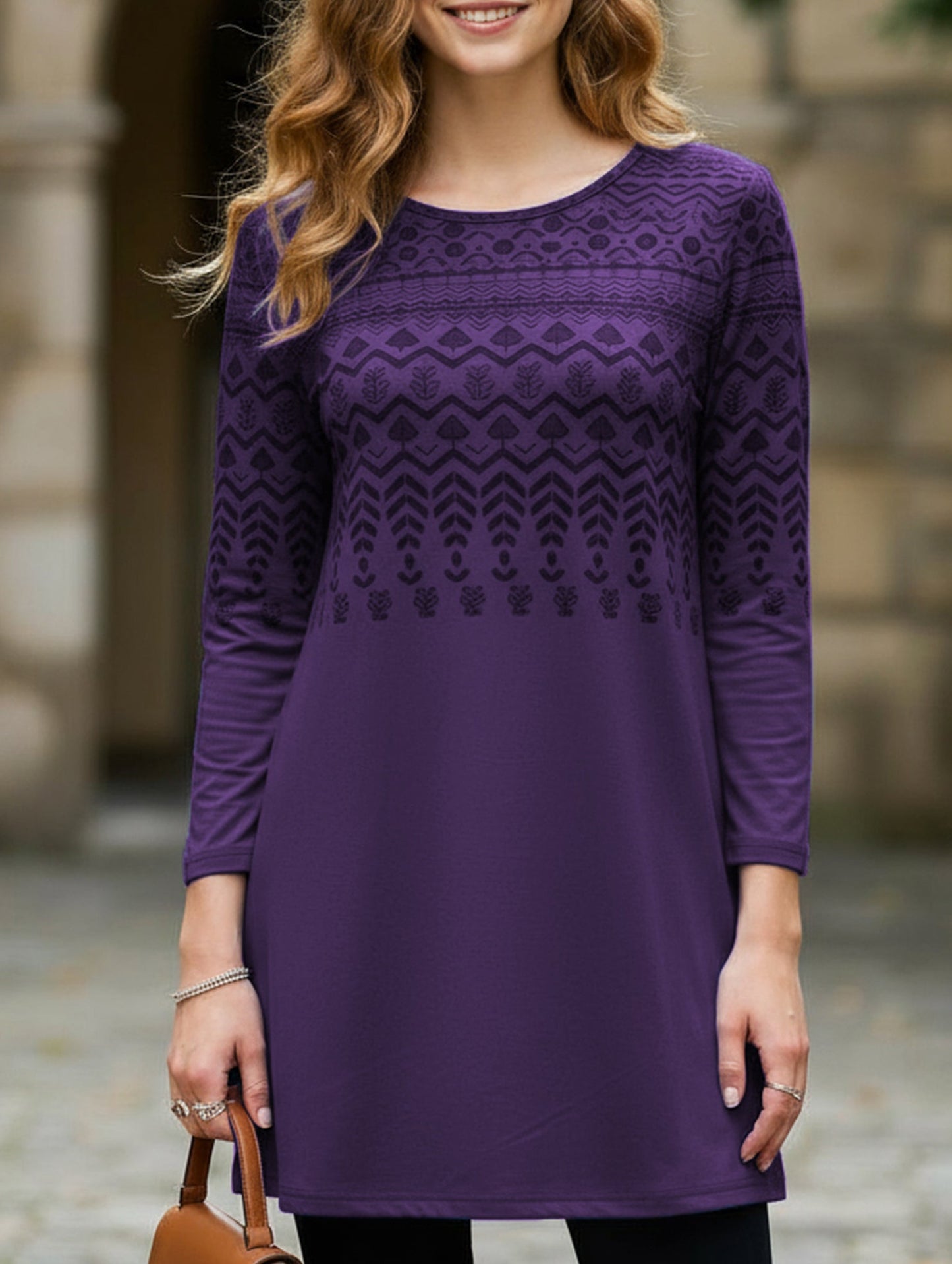 Loose fit crew neck T-shirt