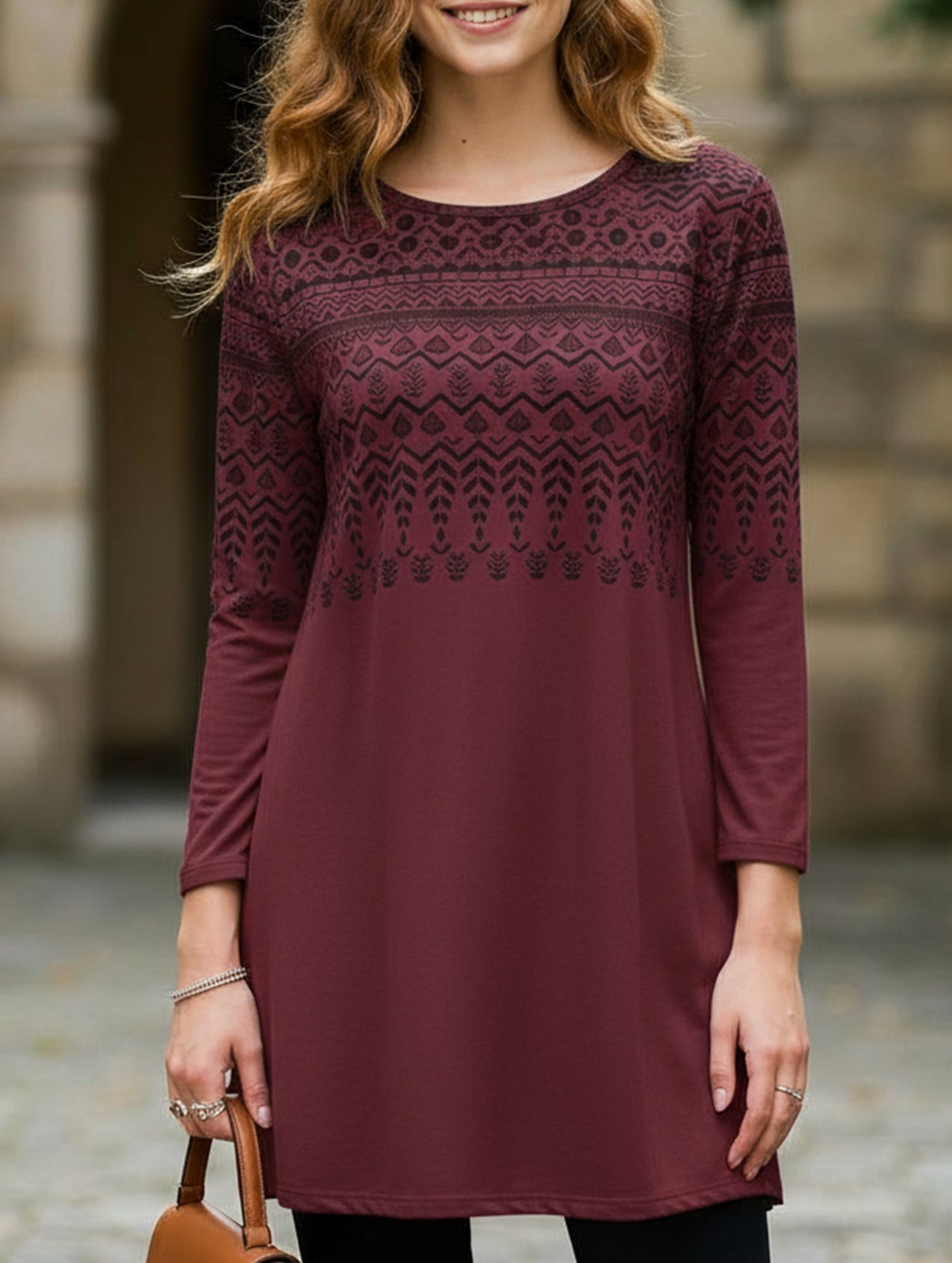 Loose fit crew neck T-shirt