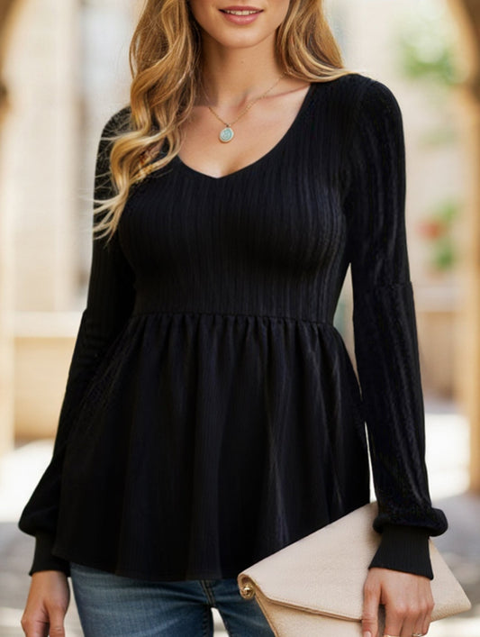 Loose and slim round neck oversized T-shirt