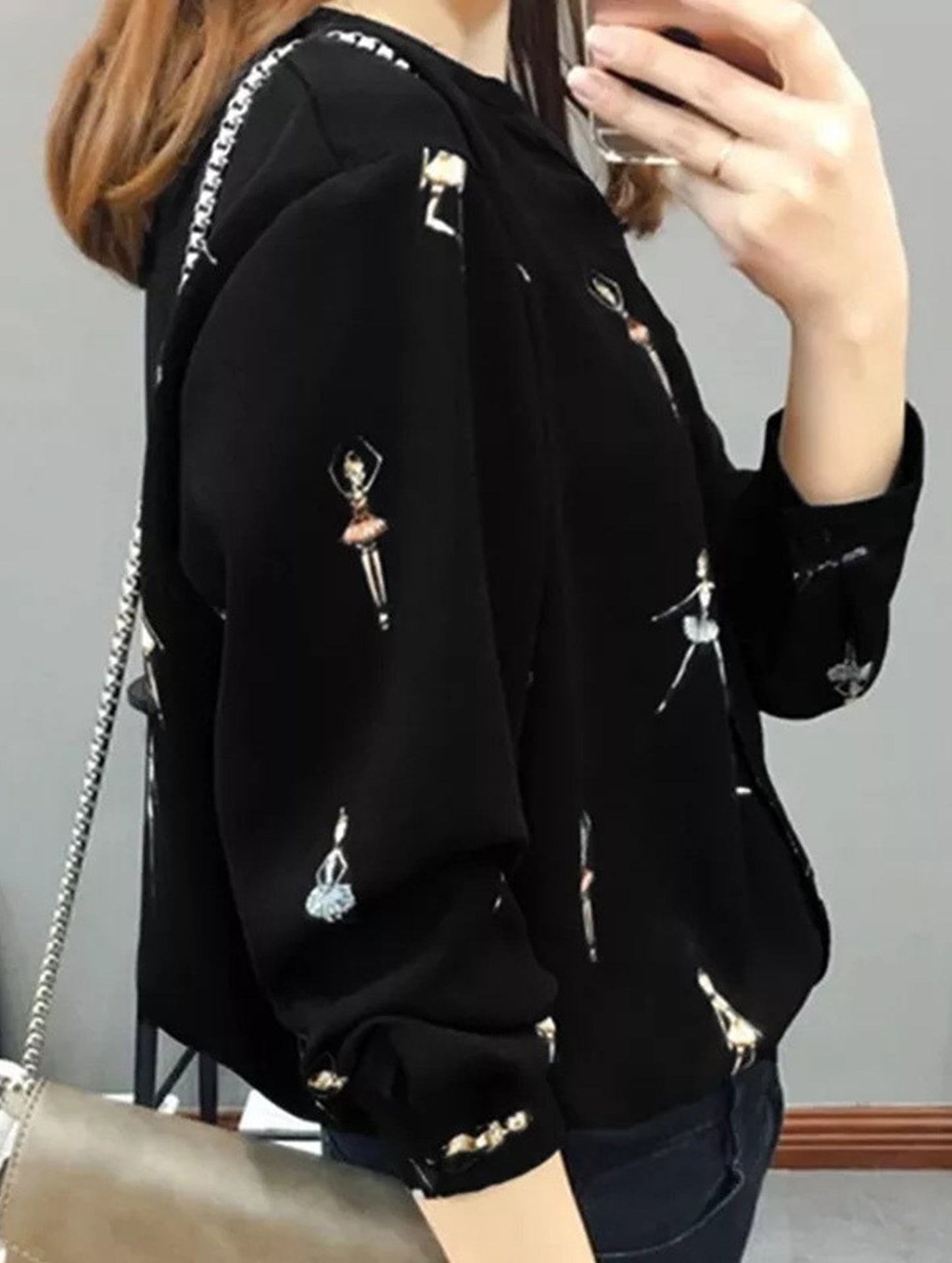 casual character print shirt