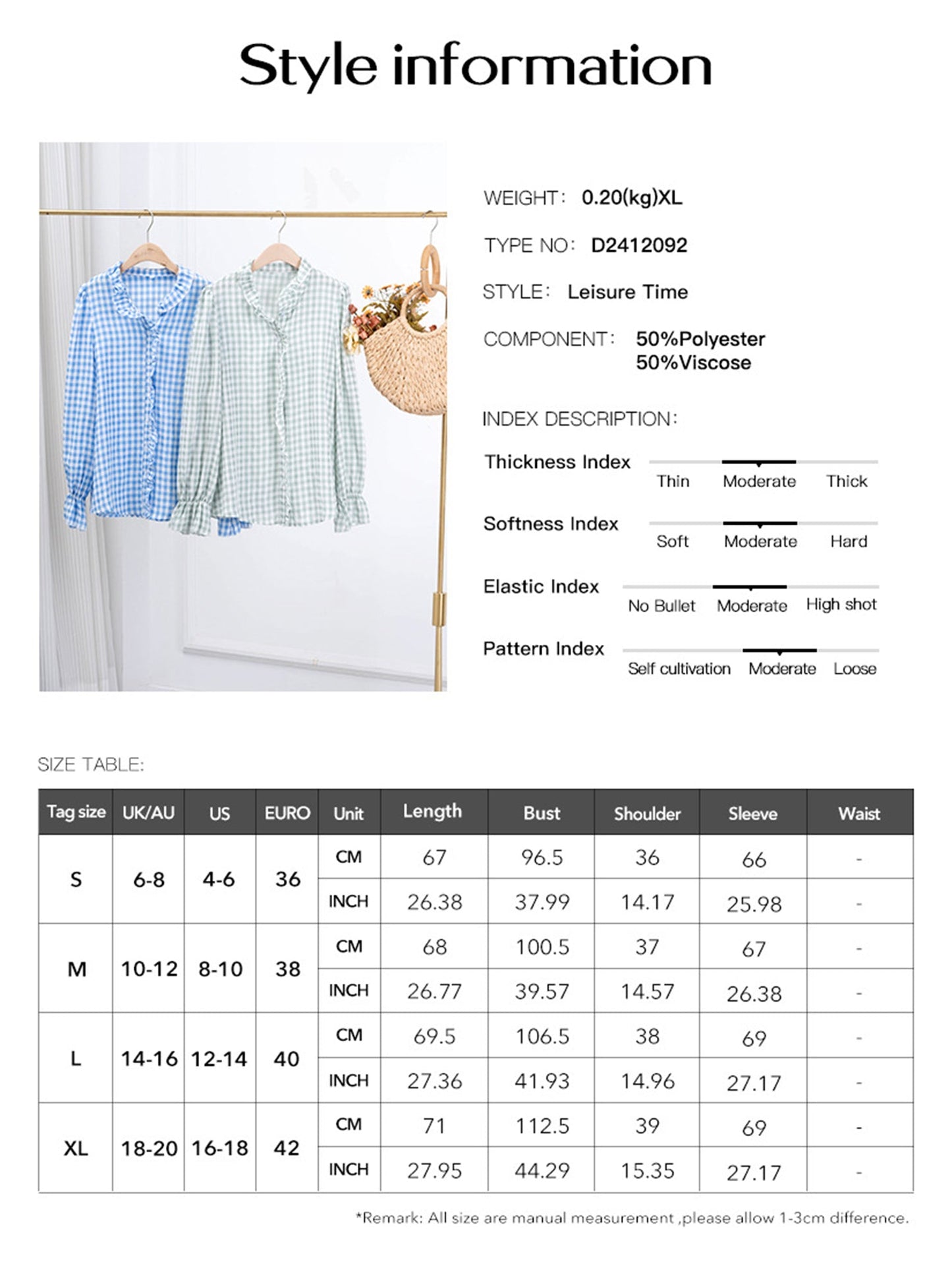 Vintage Contrast Button-Down Shirt