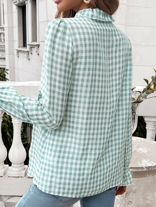 Vintage Contrast Button-Down Shirt