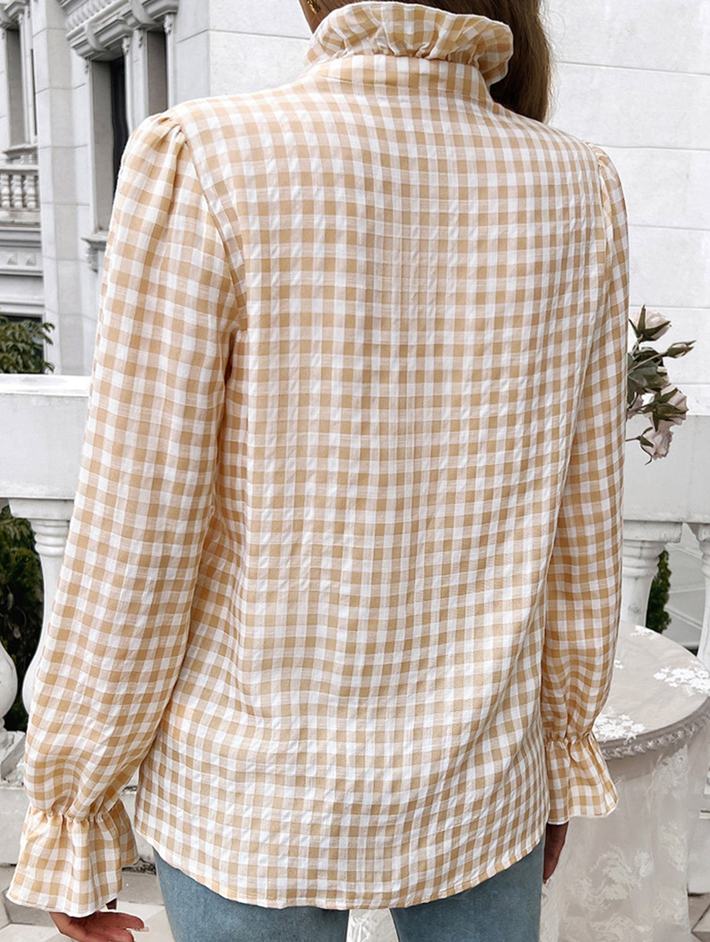 Vintage Contrast Button-Down Shirt