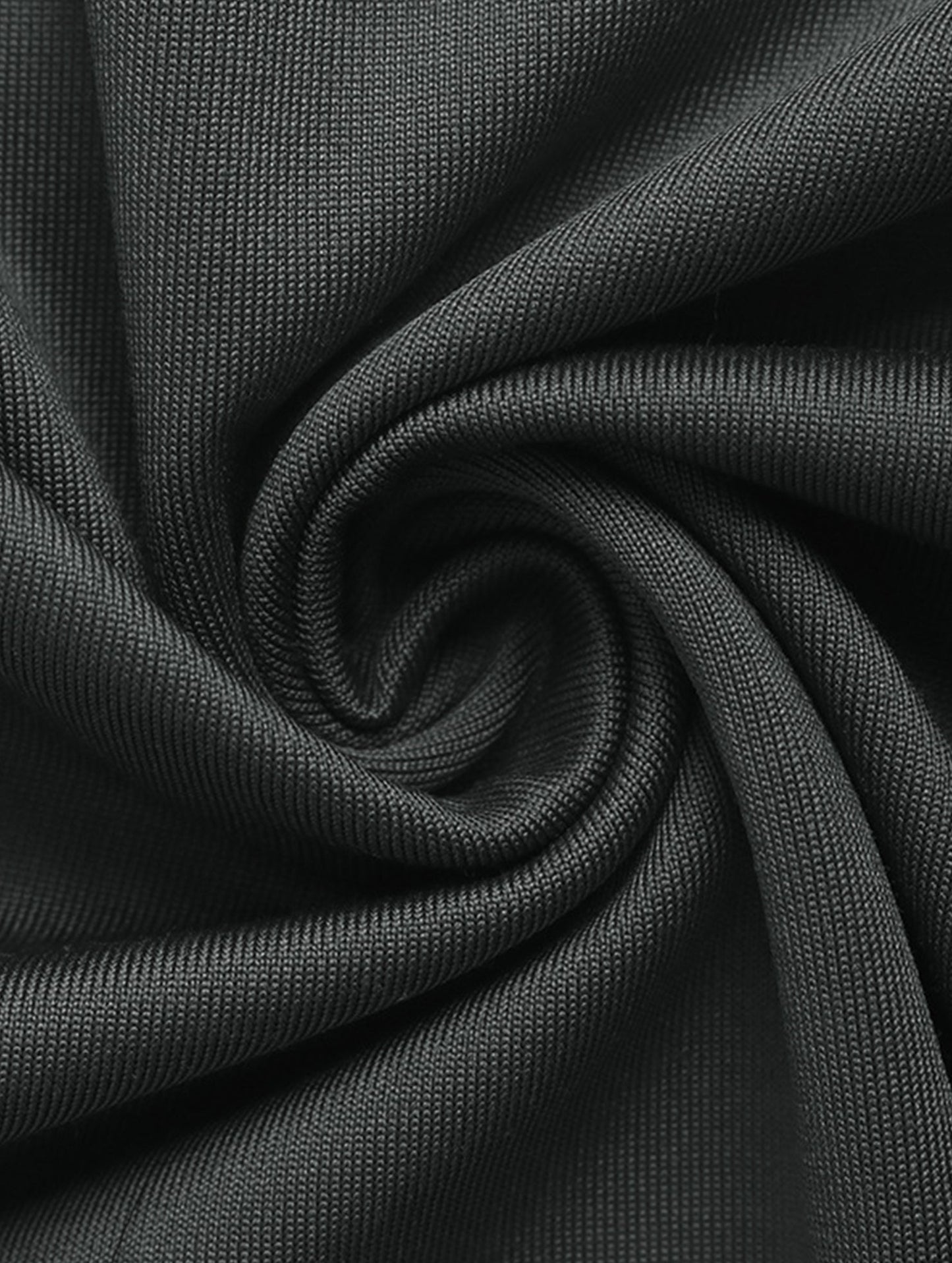 DEEP V-NECK PLEATED SOLID COLOR SIMPLE TOP