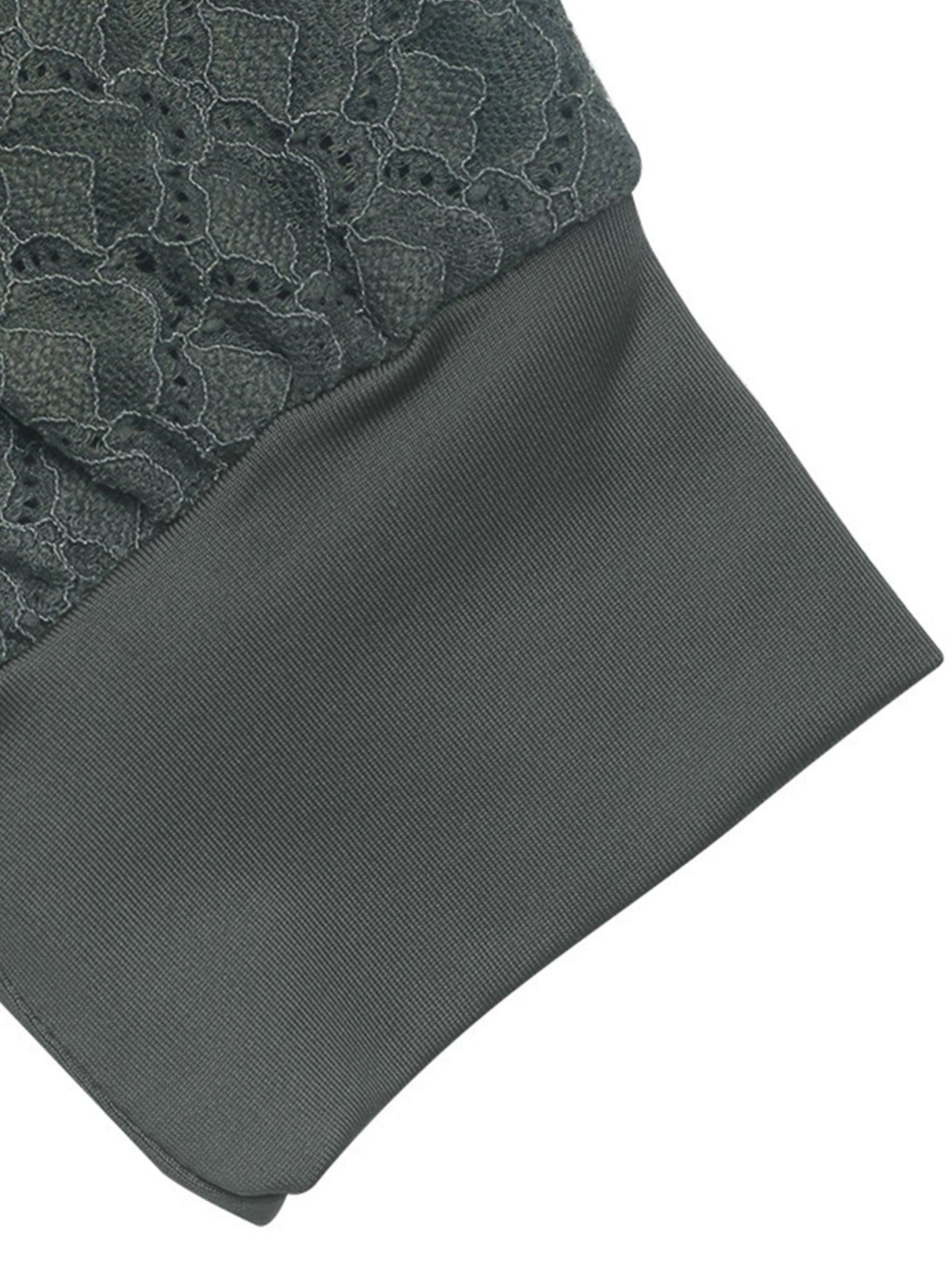 DEEP V-NECK PLEATED SOLID COLOR SIMPLE TOP