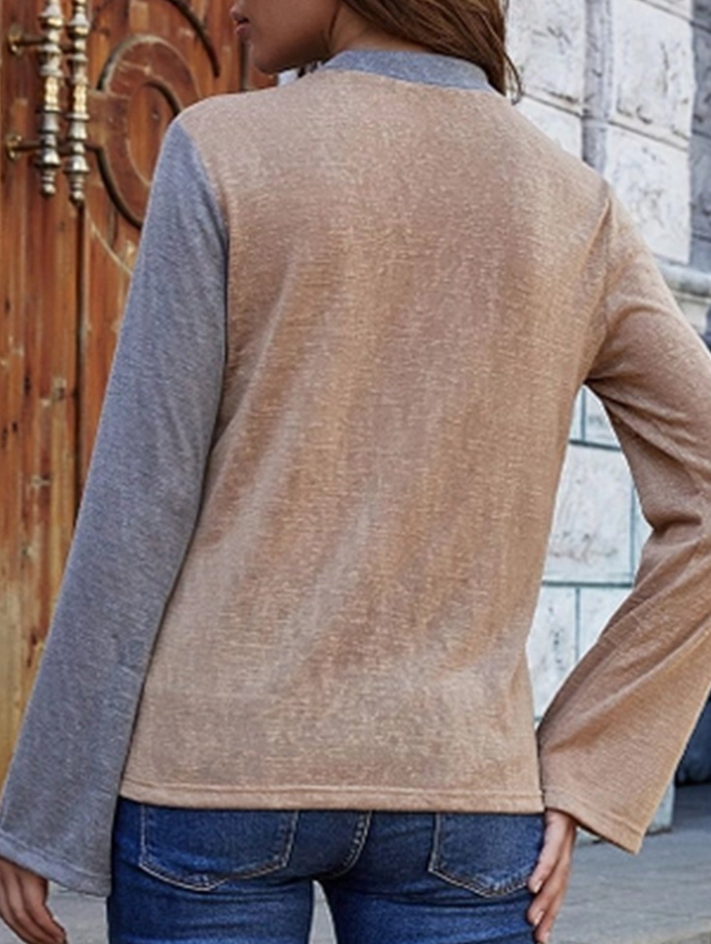 LONG-SLEEVED CREW NECK CASUAL LOOSE KNIT