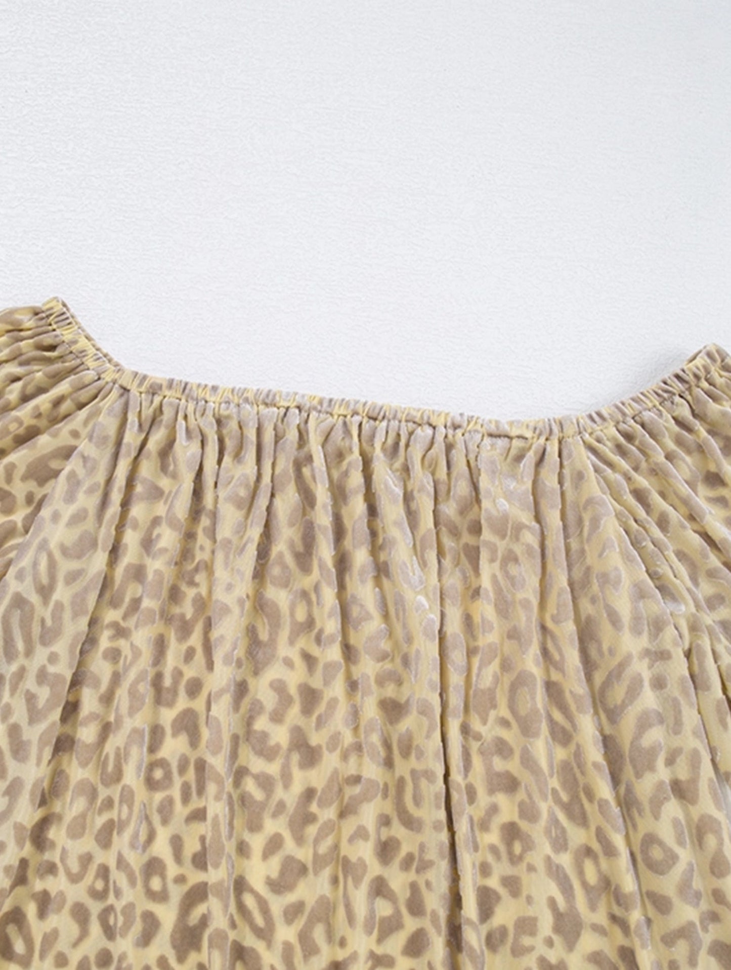 Fashion Forward Leopard Print One Shoulder Top ??Stretchy Casual Pullover