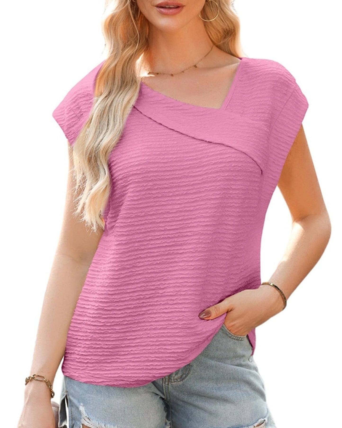 DESIGN SENSE DIAGONAL COLLAR FASHION CASUAL SHIRT