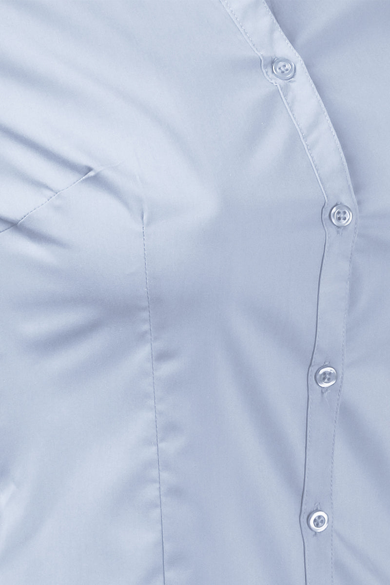 WOMENS BASIC SLIM FIT Y COTTON BUTTON DOWN SHIRTS WITH PLUS SIZE