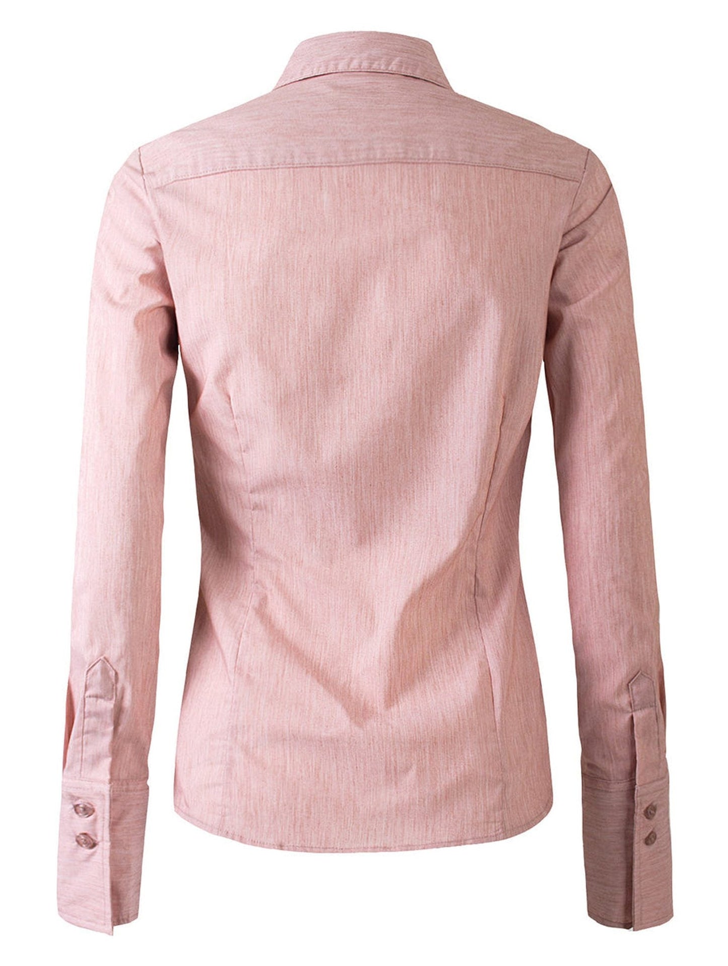 WOMENS BASIC SLIM FIT Y COTTON BUTTON DOWN SHIRTS WITH PLUS SIZE