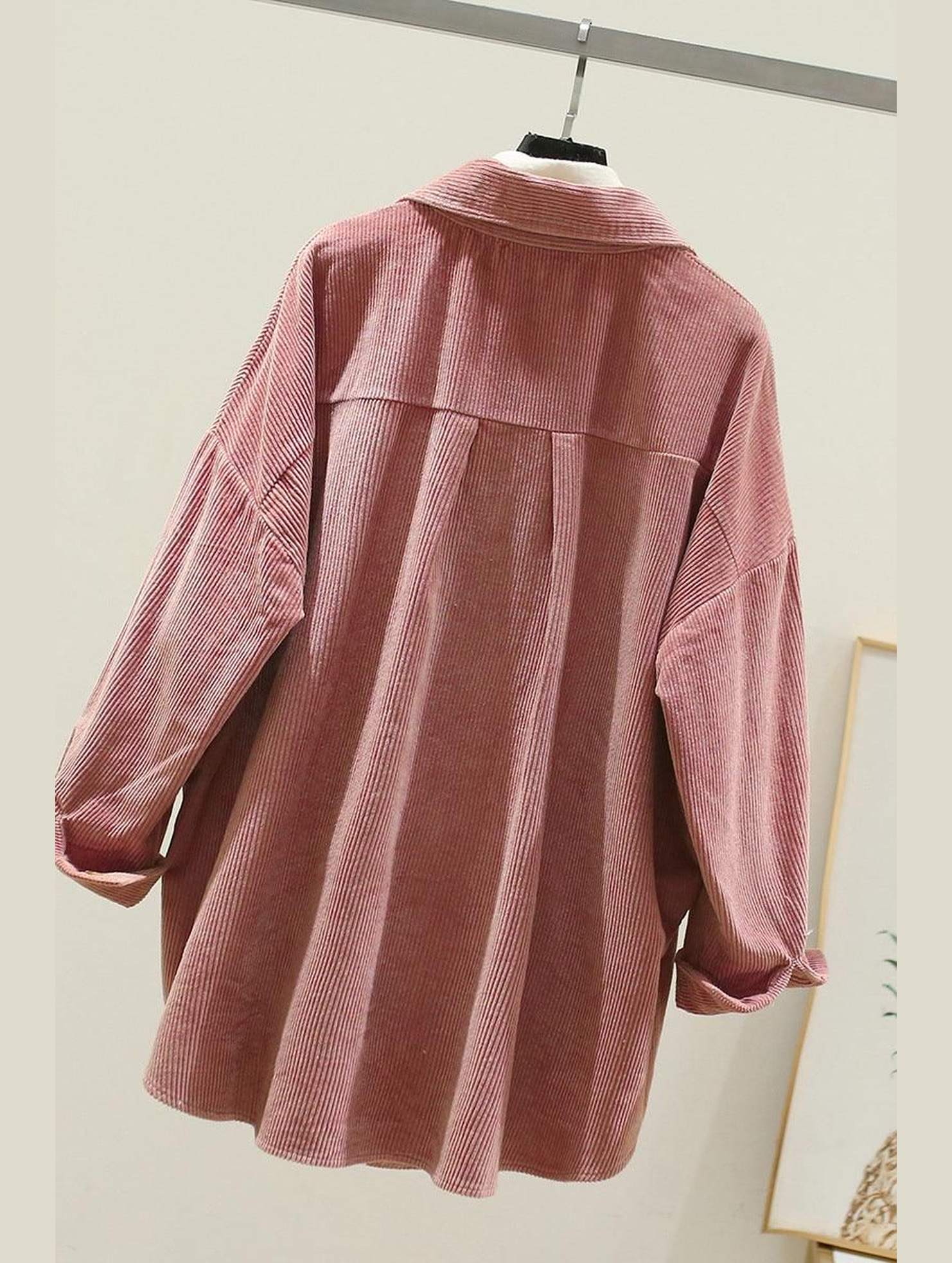 CORDUROY TWO POCKETS SHIRT - Doublju