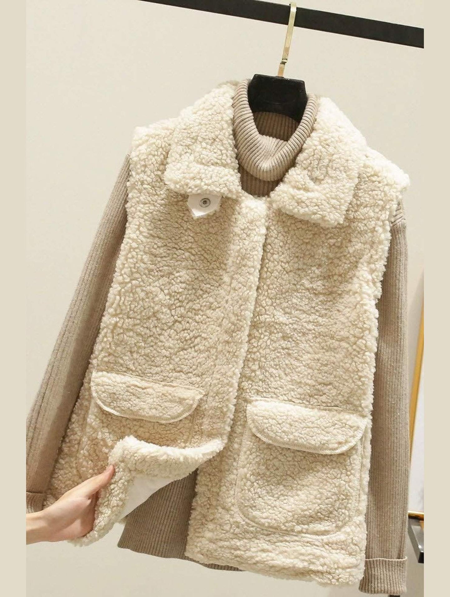 ALL MATCH WAISTCOAT PLUSH WARM VEST JACKET - Doublju