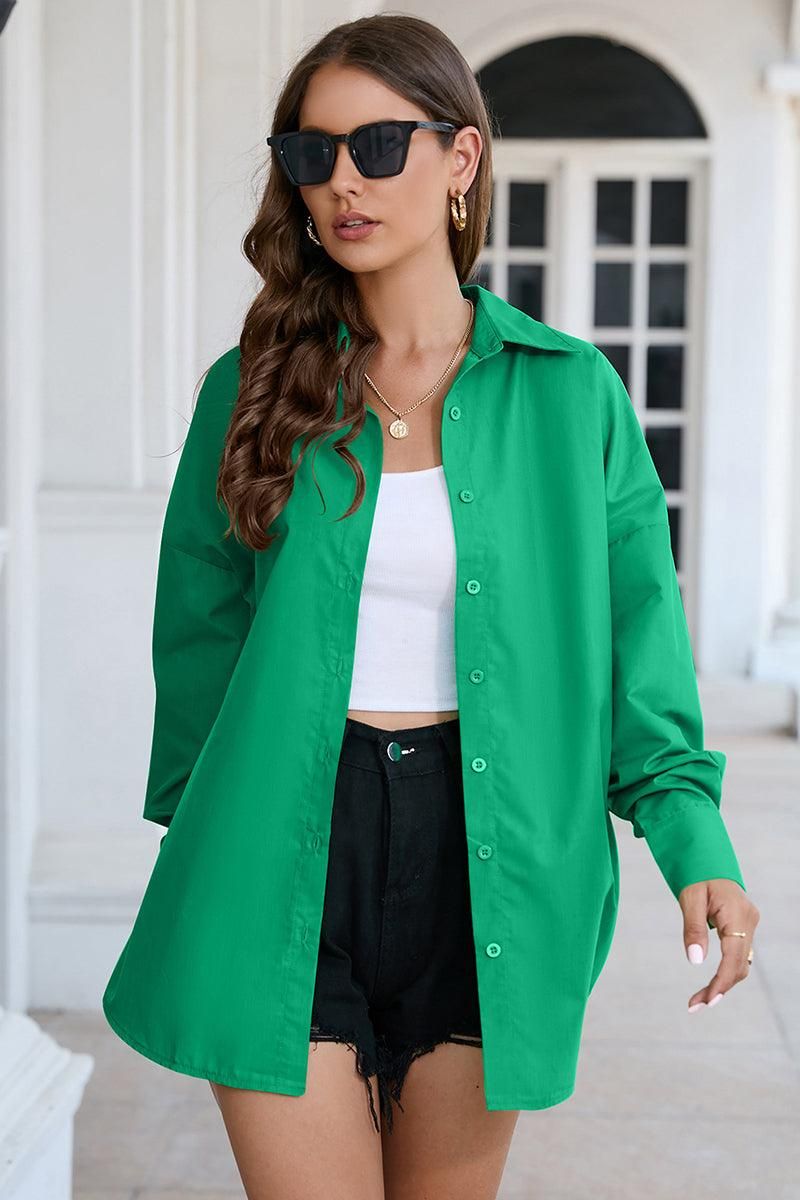 2023 NEW BASIC SOLID DAILY SHIRTS - Doublju