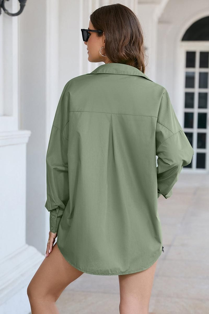 2023 NEW BASIC SOLID DAILY SHIRTS - Doublju