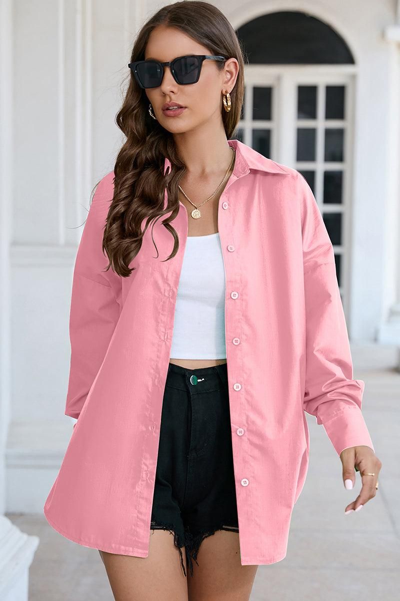 2023 NEW BASIC SOLID DAILY SHIRTS - Doublju