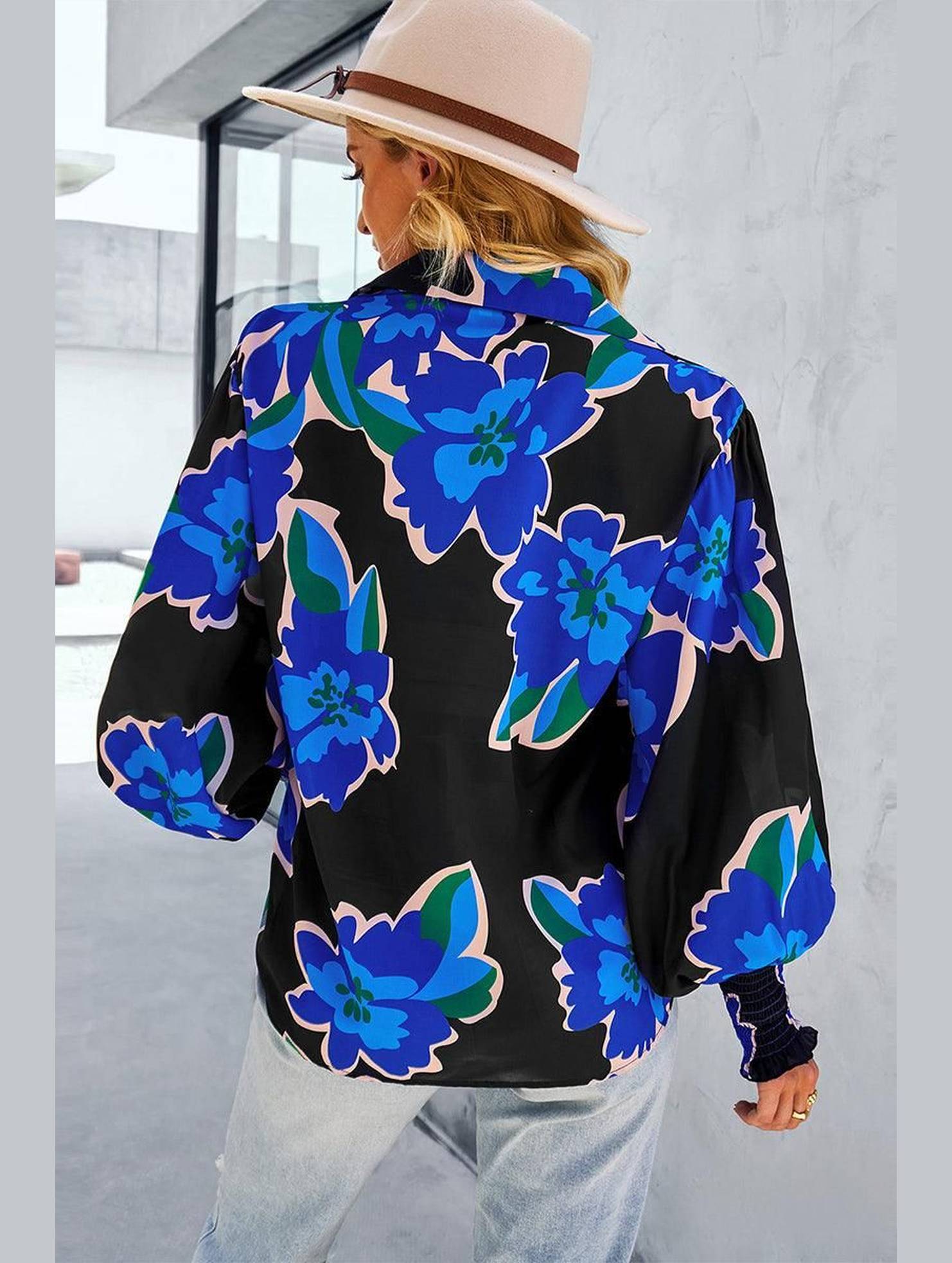 LONG SLEEVE PRINTED SHIRT - Doublju