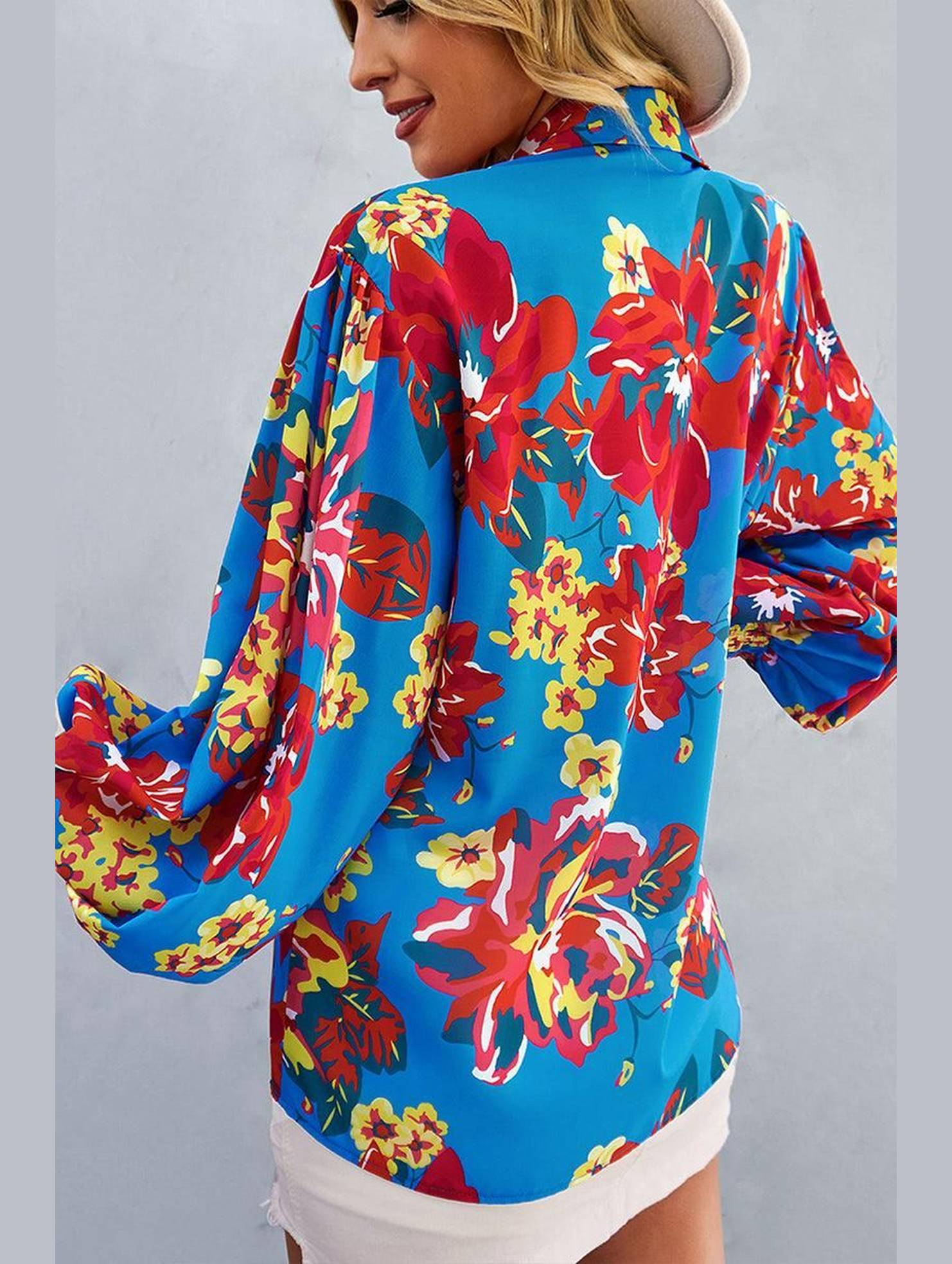 LONG SLEEVE PRINTED SHIRT - Doublju