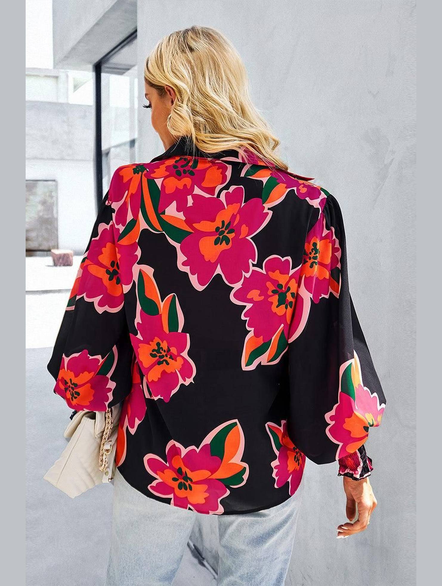 LONG SLEEVE PRINTED SHIRT - Doublju