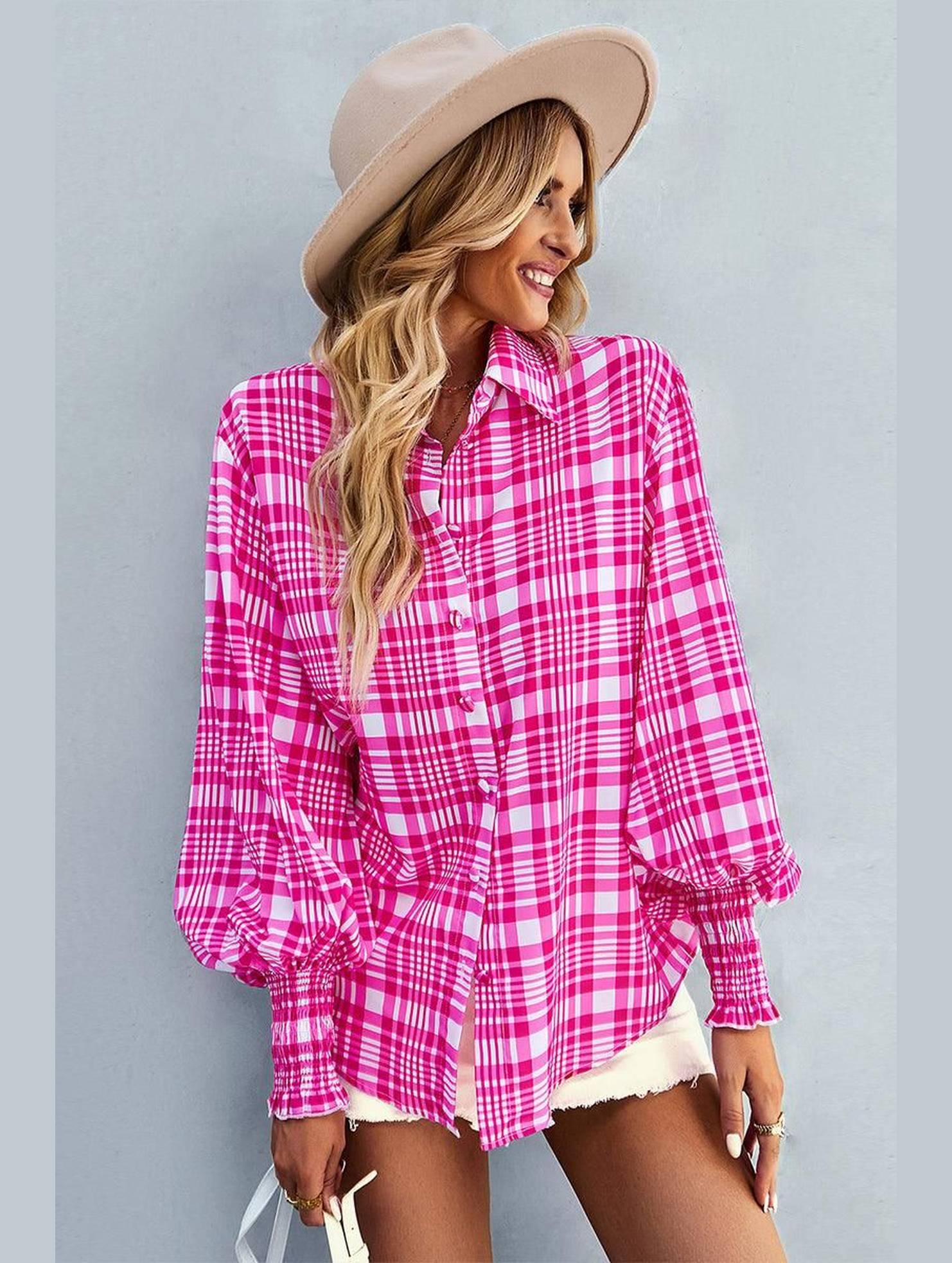 LONG SLEEVE PRINTED SHIRT - Doublju