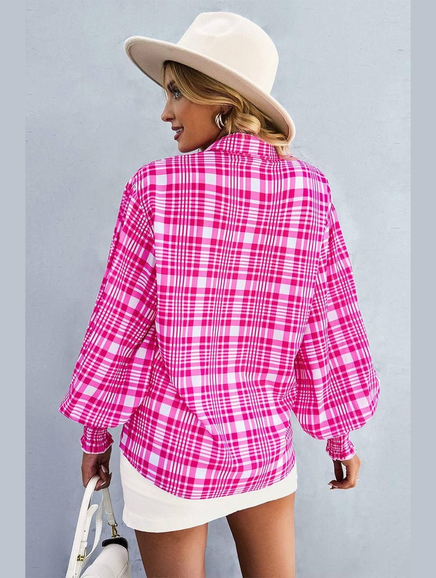 LONG SLEEVE PRINTED SHIRT - Doublju