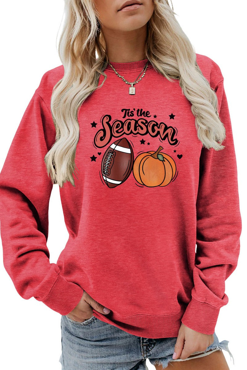 WOMEN GAME DAY AND PUMPKING PRINTING PULLOVER